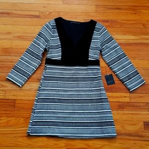 Zara velvet embroidered dress